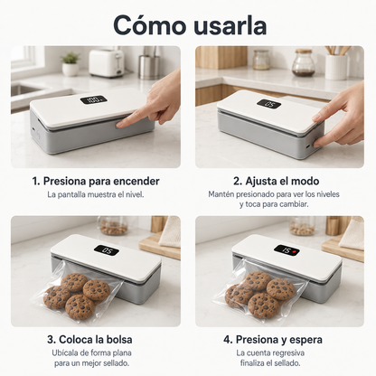Mini Sellador de Bolsas Portátil Recargable